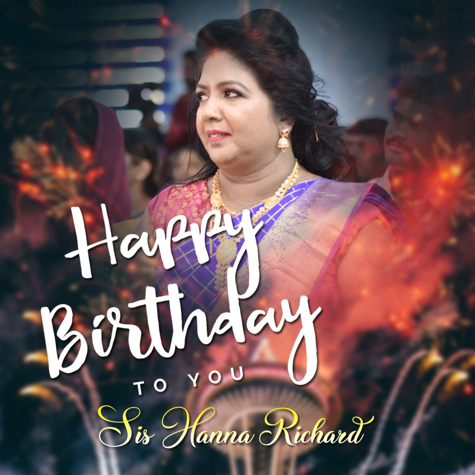 Powerful Intercessor Sis Hanna Richard turns 51 on Friday, 2019, with a myriad of wishes from family members, other Christian leaders, and devotees. Happy Birthday dear Sis Hanna Richard. 